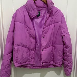 Wild Fable Vibrant Pink Puffer Jacket